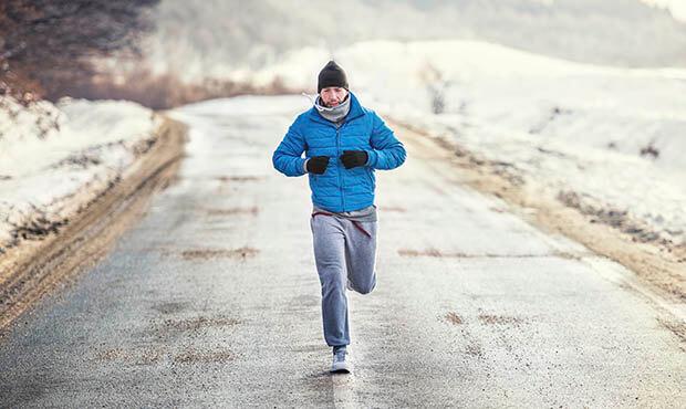 Running athlete man, working out and training for box match