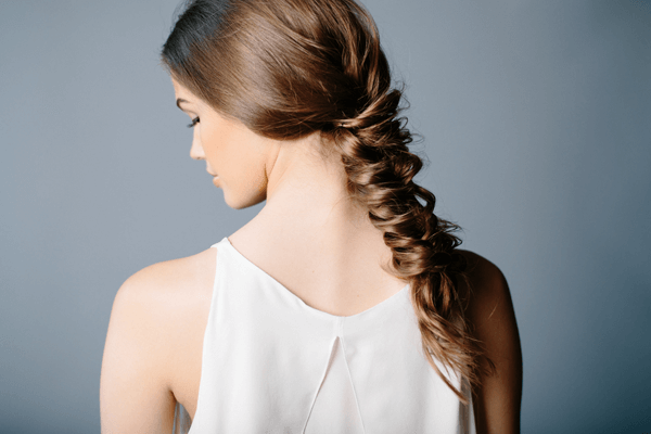 messy fishtail braid