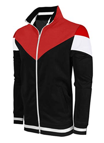 Screenshotbrand Mens Hip Hop Premium Slim Track Jacket