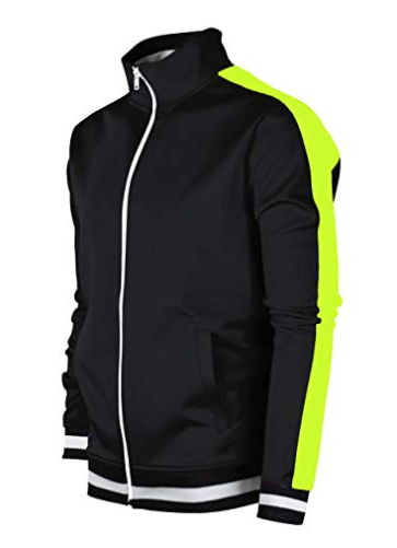 Screenshotbrand Mens Hip Hop Premium Slim Track Jacket