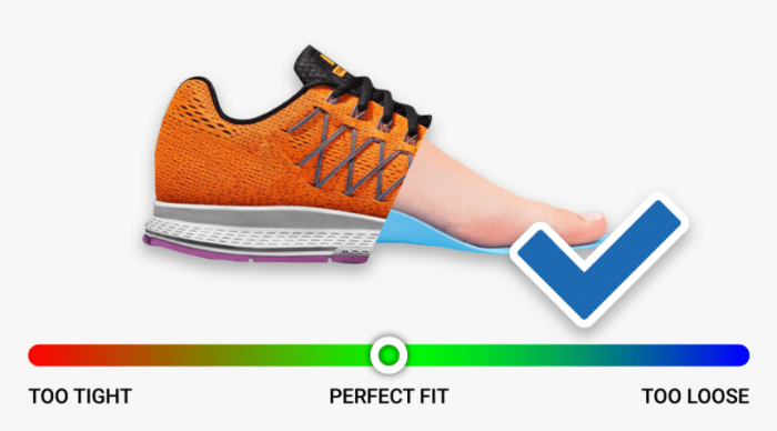 Running shoe fitting online