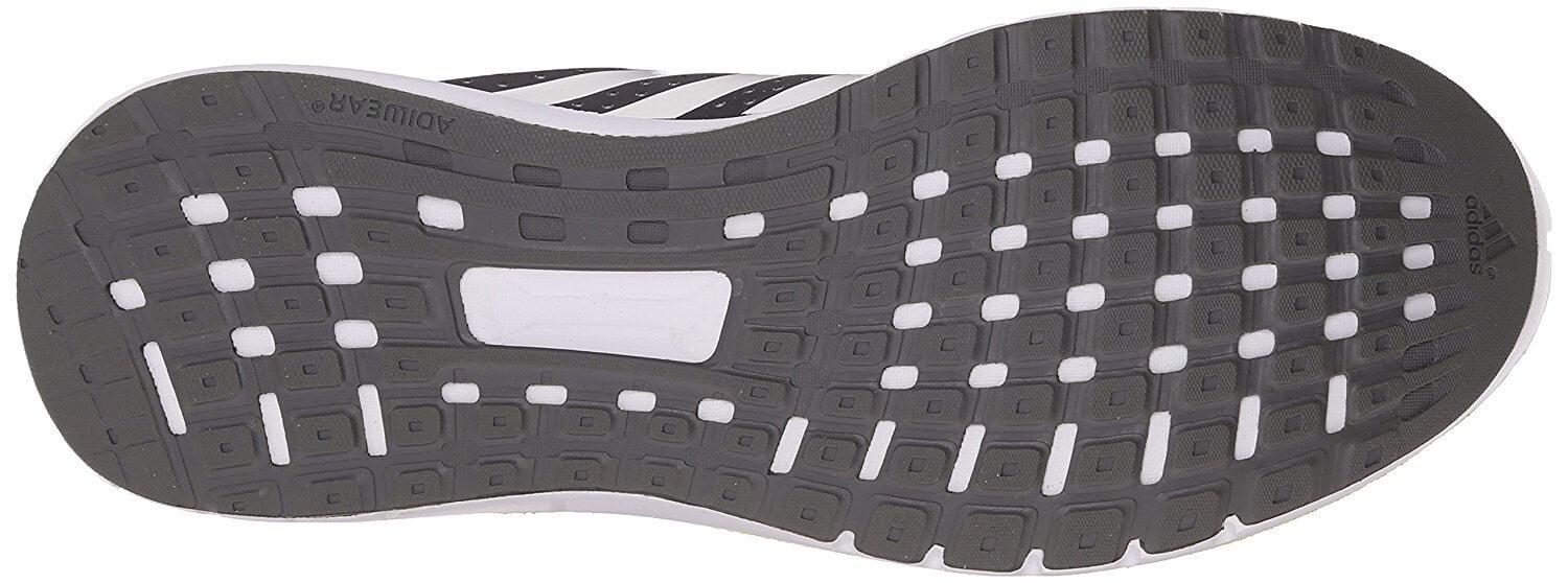 While not very flexible, the outsole of the Adidas Duramo 7 is highly stable.