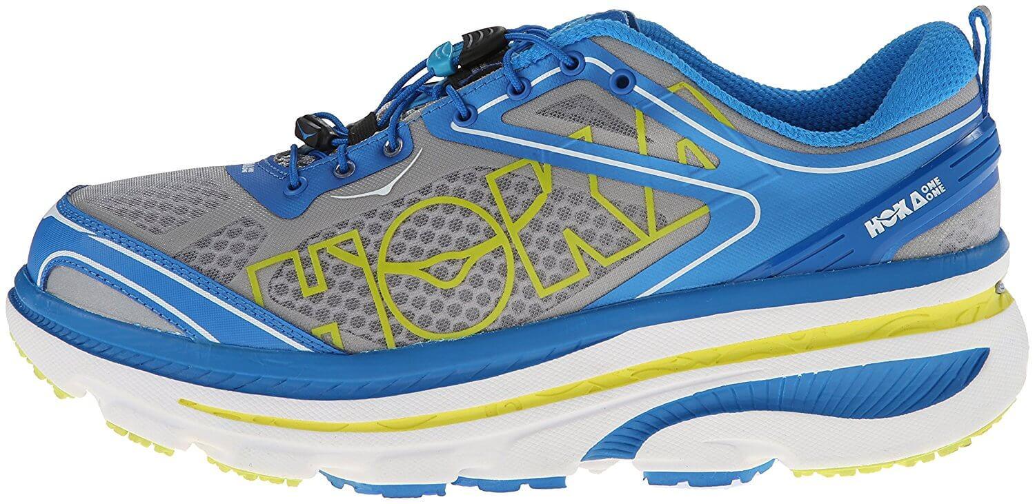 the Hoka One One Bondi 3 is a maximalist shoe that is a good introductory shoe for runners transitioning to this style