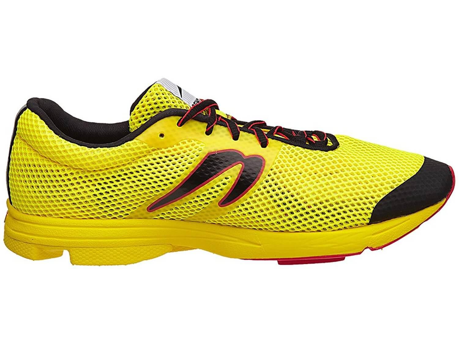 the Newton Distance Elite is a low-cut, low drop running shoe that features great surface control and ground feel