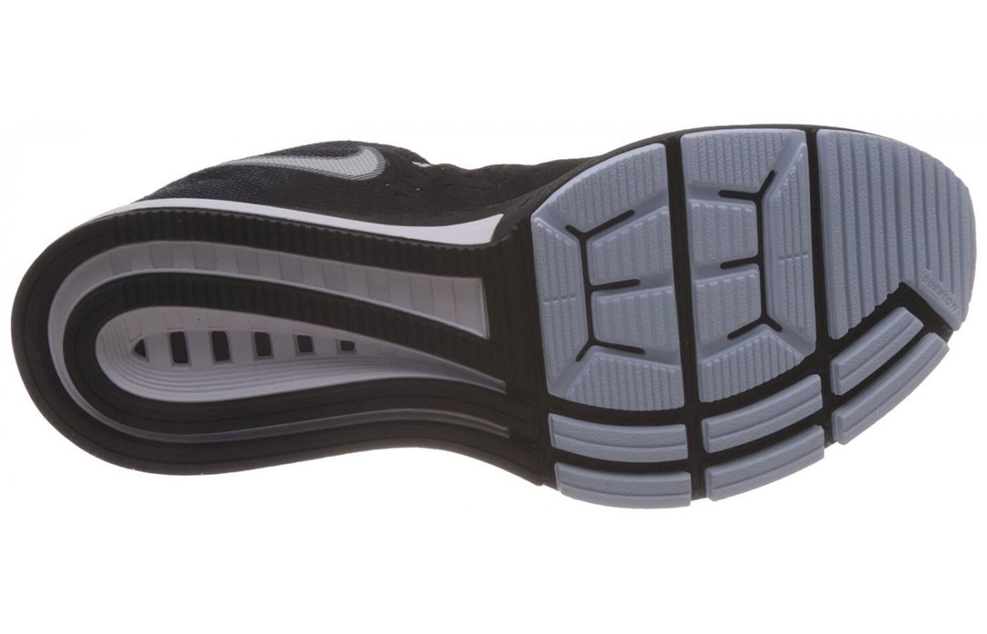 A highly stable and stylish outsole can be seen on the Nike Air Zoom Vomero 10.