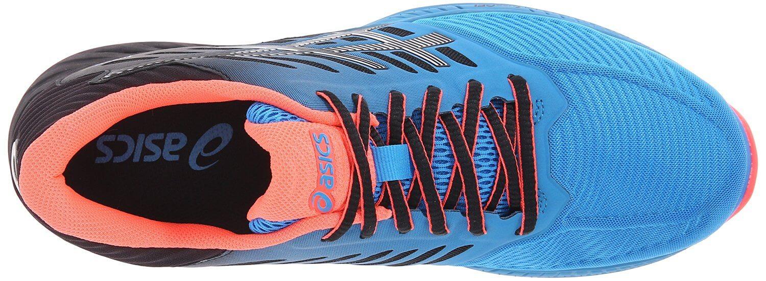 The upper portion of the Asics FuzeX is snug and supportive.