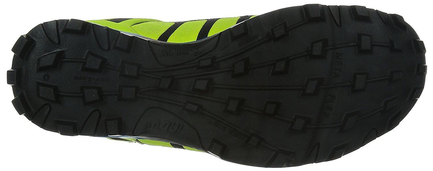 the outsole of the Inov-8 X-Talon 212 provides a great amount of traction over difficult terrain