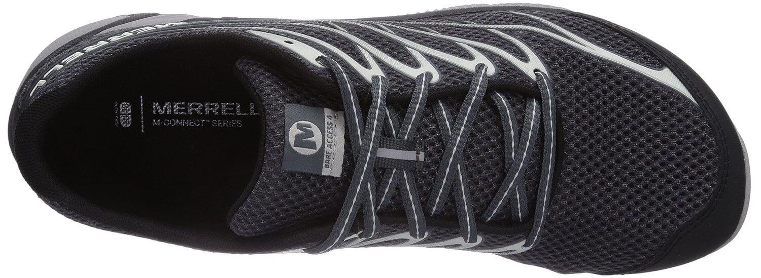 the upper of the Merrell Bare Access 4 is made from a breathable upper mesh
