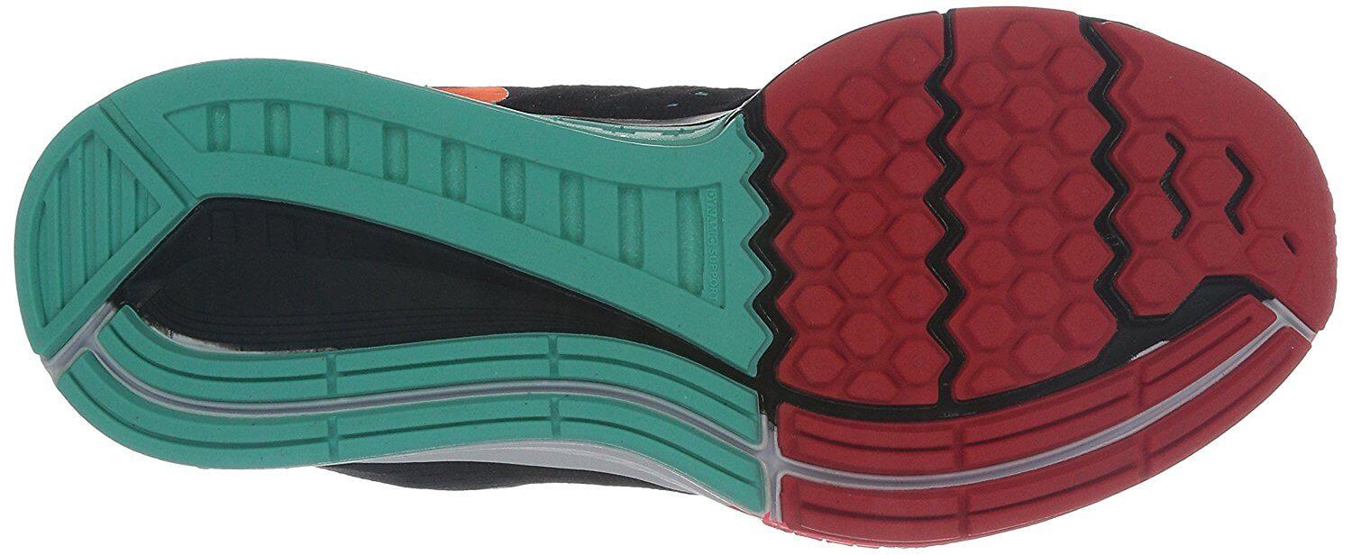 A combination of Cushlon and Phylon foam was used for the Nike Air Zoom Structure 18's outsole.