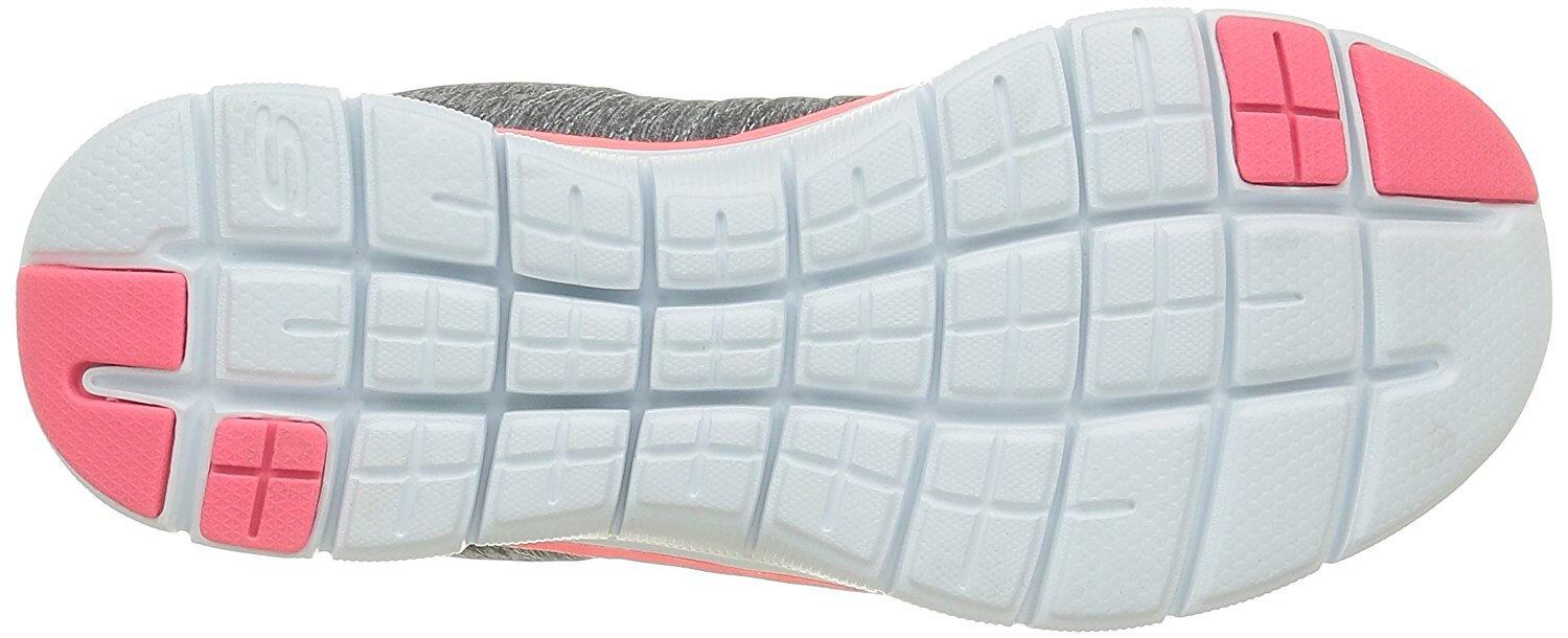 Grooves in the sole make the Skechers Flex Appeal extra flexible.