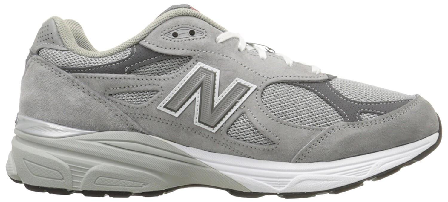 A lateral view of the New Balance 990v3 running shoe