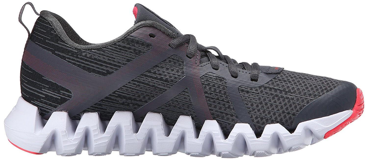 Zigzag style outsole/midsole of the Reebok ZigTech Squared 2.0