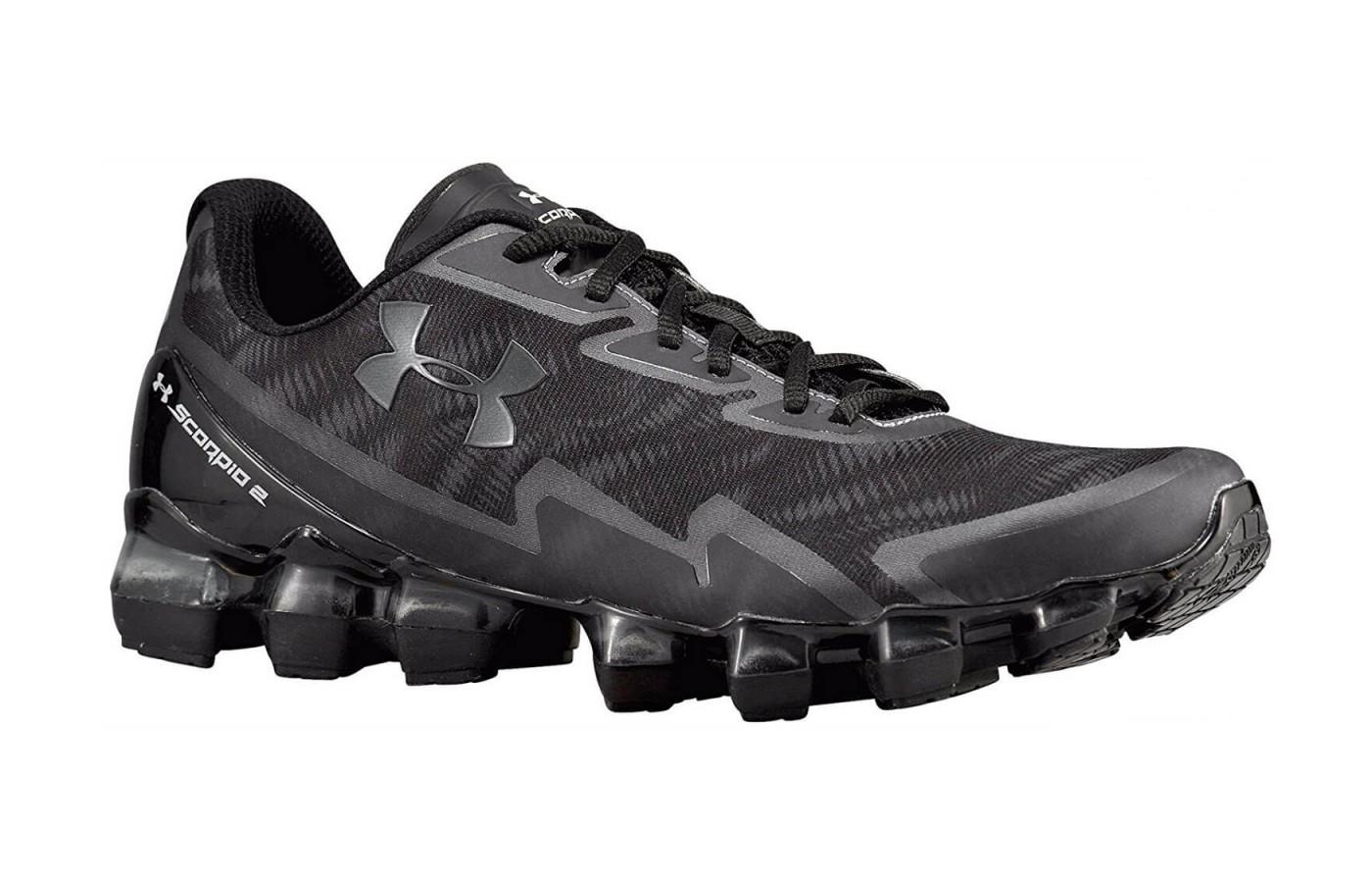 Cleat-like lugs are visible from side profile of the Under Armour Scorpio 2