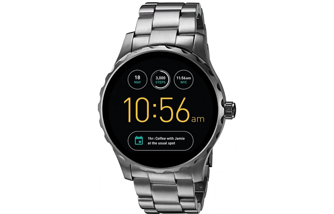 Q Marshal version of Fossil Gen 2 Smartwatch in Stainless Steel