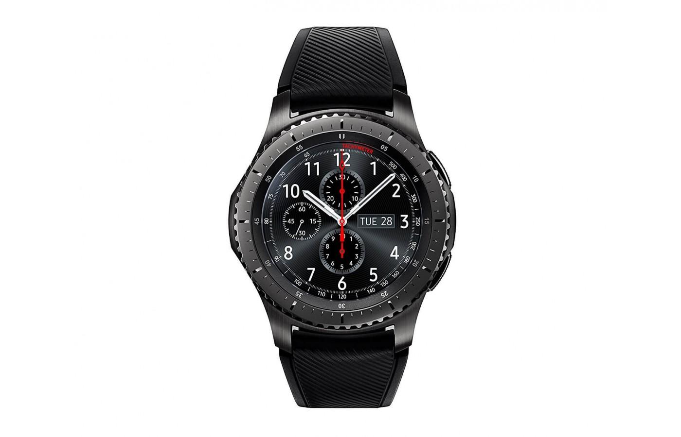 the Samsung Gear S3 Frontier watch face is always on