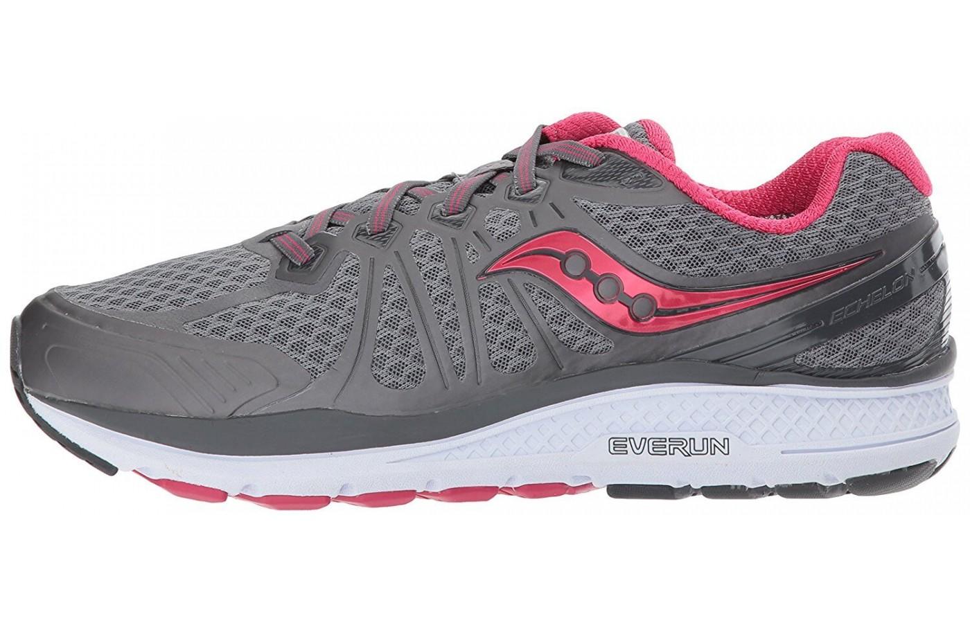 The Saucony Echelon 6 uses a Foundation Platform for high volume feet, such as runners and people who need medical orthotics