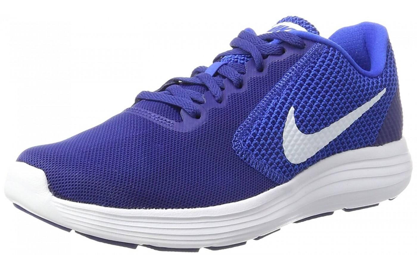 The Nike Revolution 3 features Phylon midsole cushioning