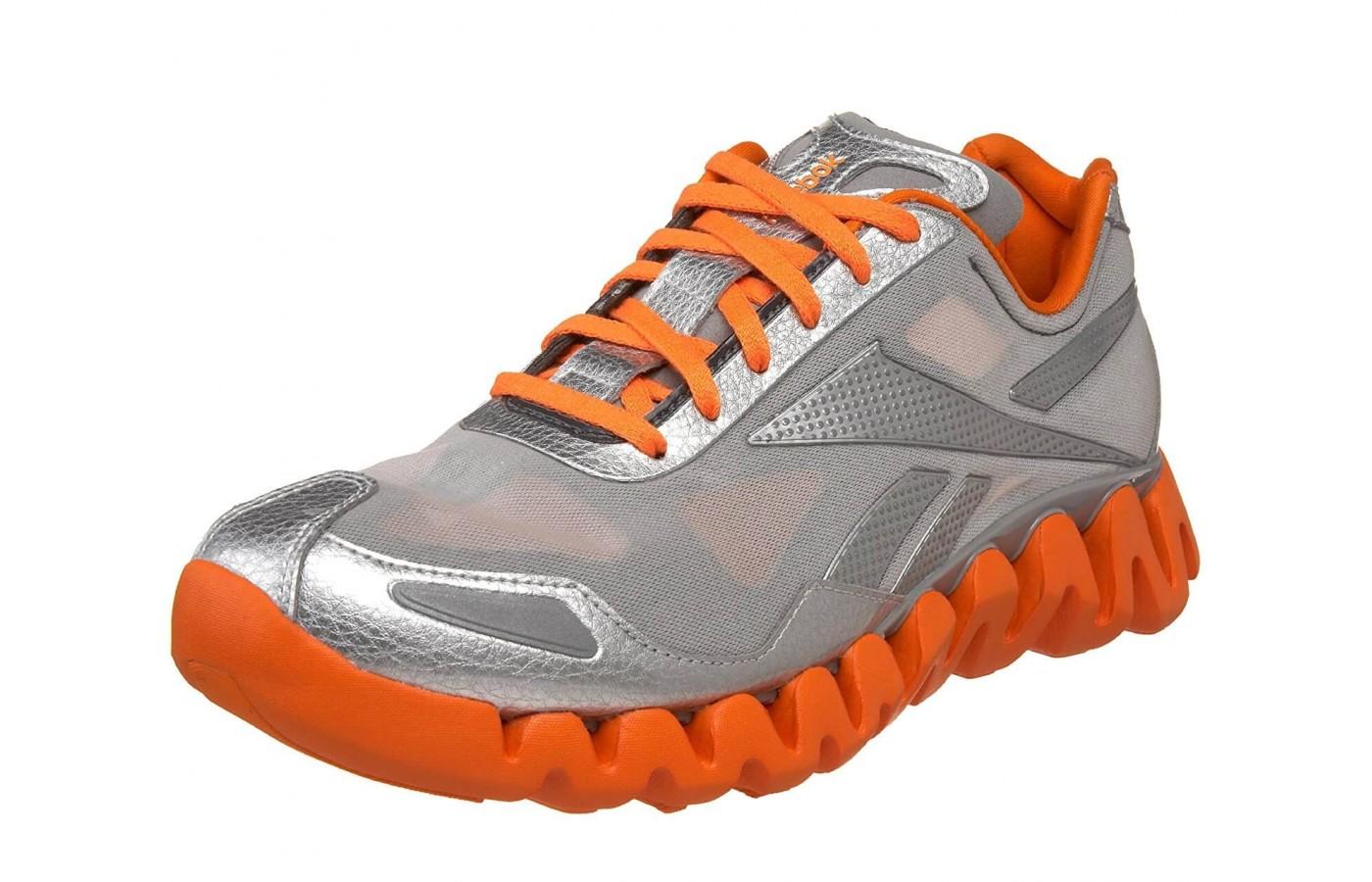 the Reebok Zig Pulse is an eye-catching running shoe with its dynamic ZigTech outsole