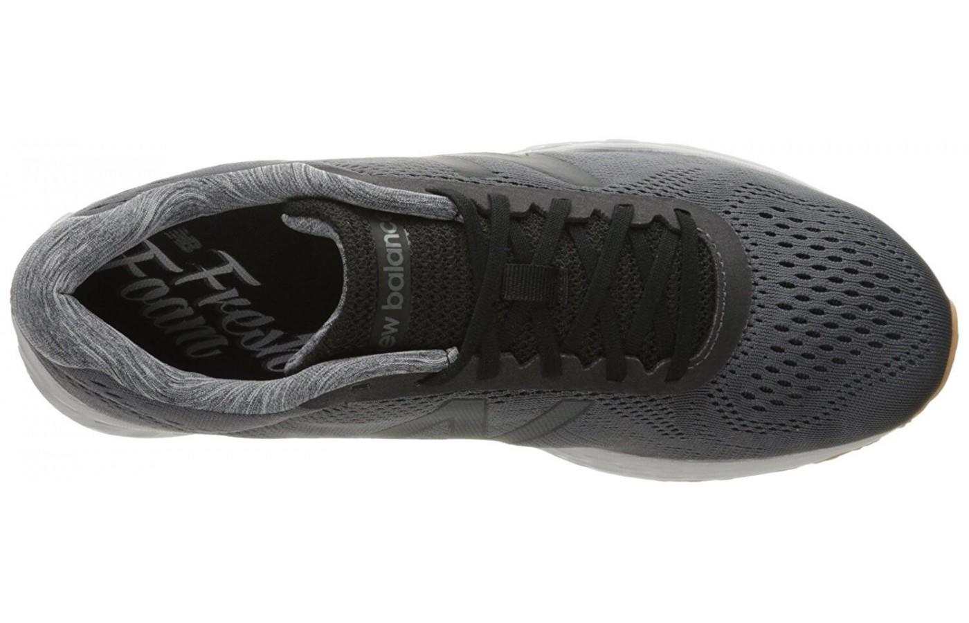 The upper features a breathable mesh. 