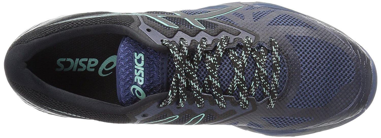 These Asics trail shoes protect the laces with a special 'lace garage.'