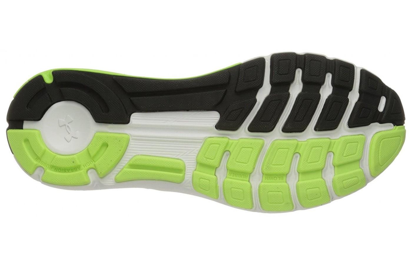 The protective outsole of the Speedform Europa isn't very flexible.