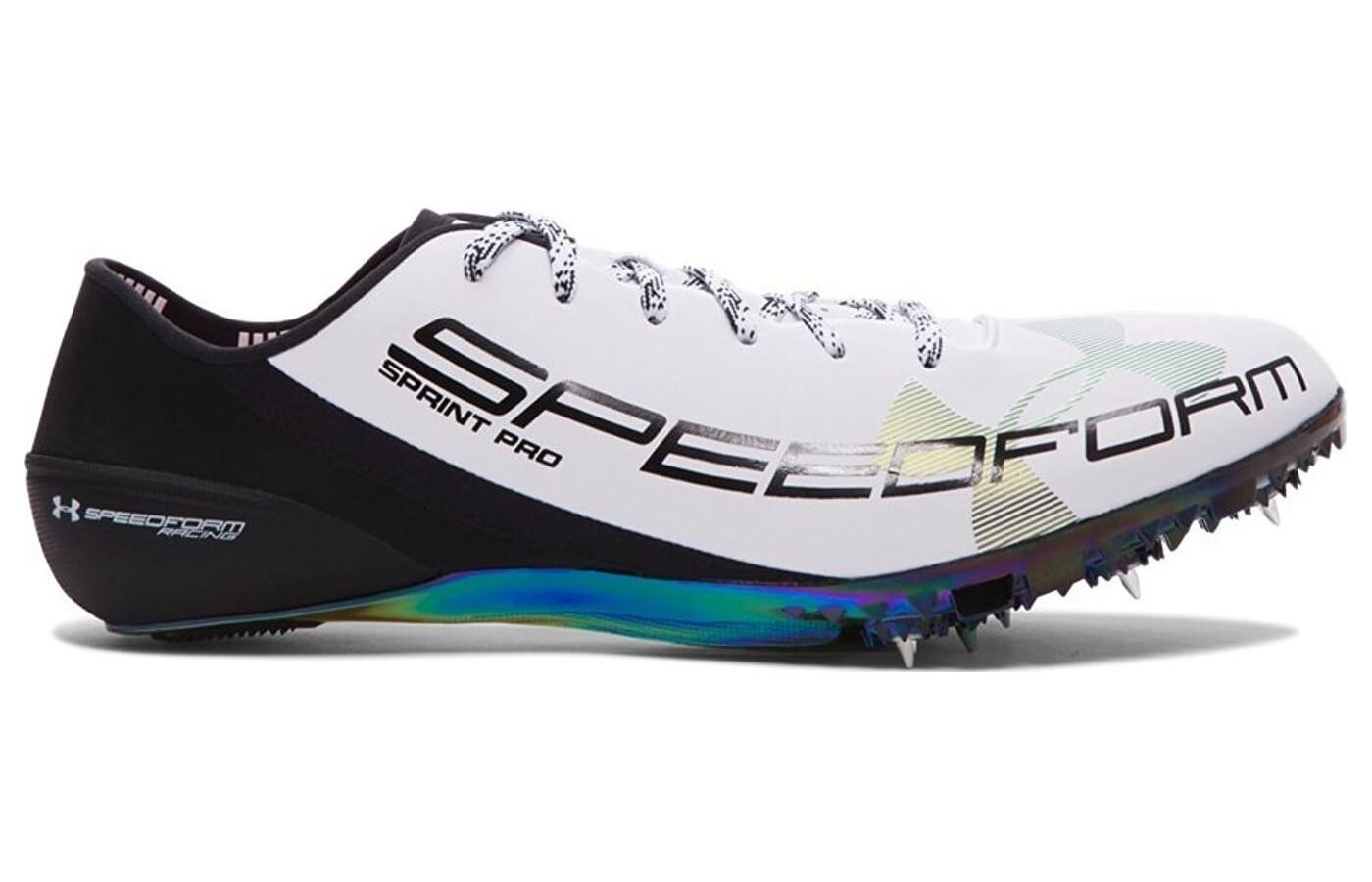The Under Armour SpeedForm Sprint Pro shown from the side