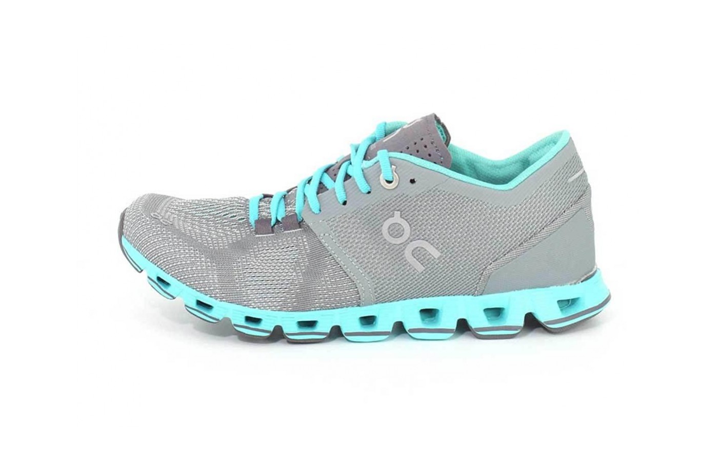 The On Cloud X features a CloudTec outsole 