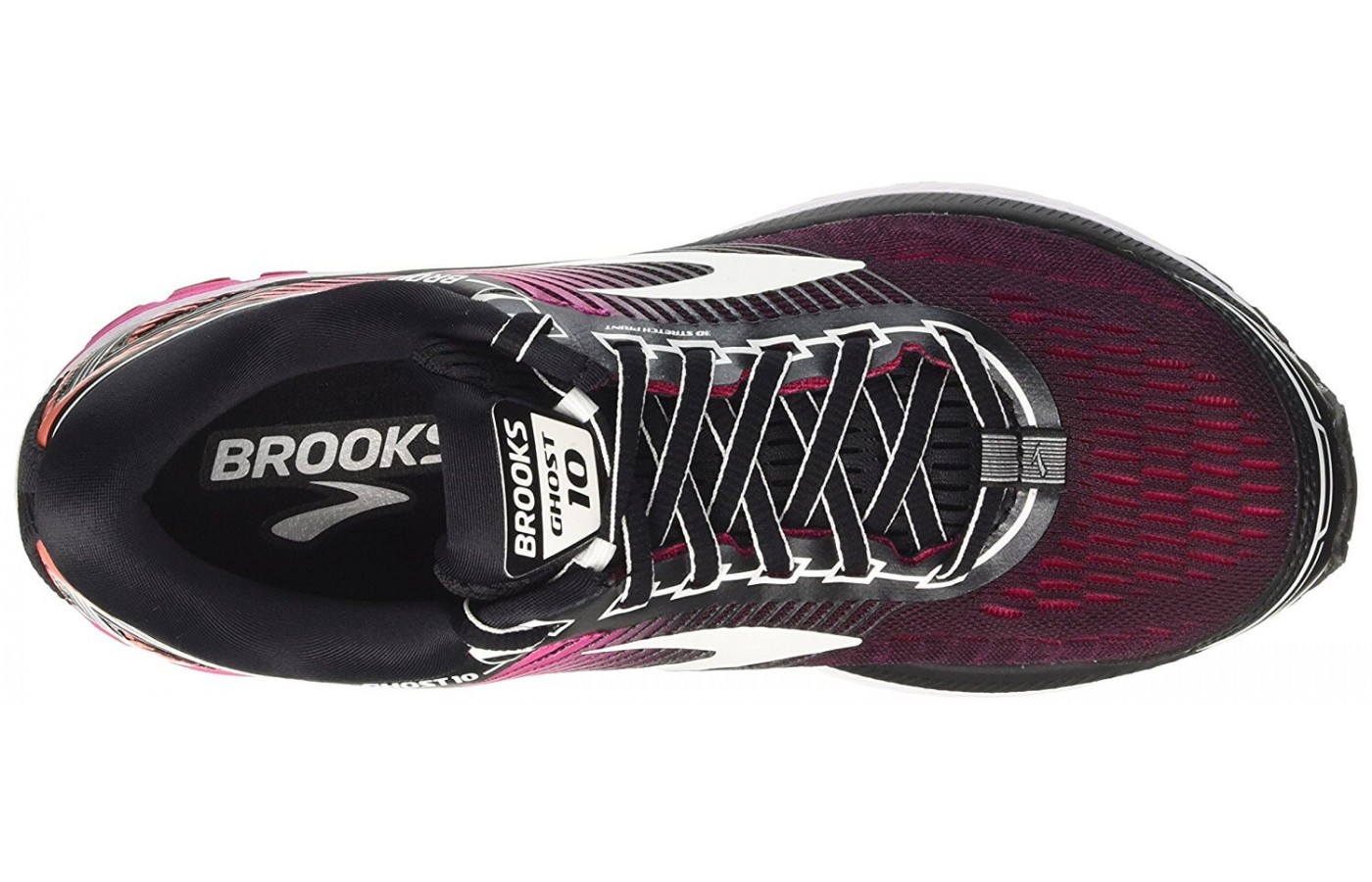 The Brooks Ghost 10 features a BioMoGo foam sock liner