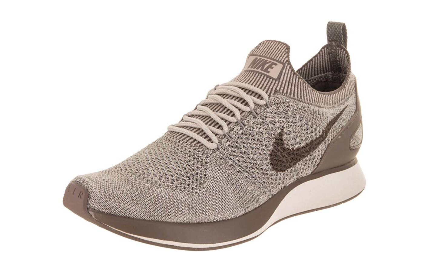 The Nike Air Zoom Mariah Flyknit Racer features a breathable Flyknit upper