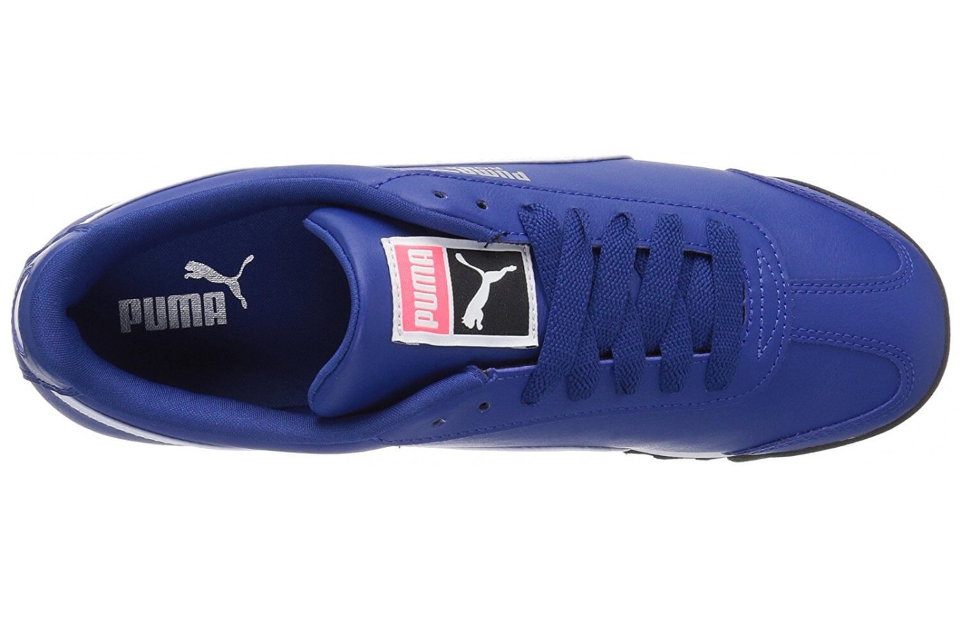 The Puma Roma features traditional laces