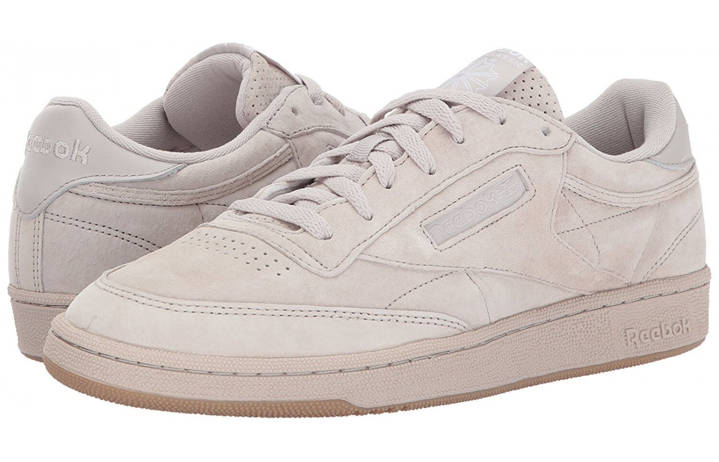 The Reebok Club C 85 has a leather upper