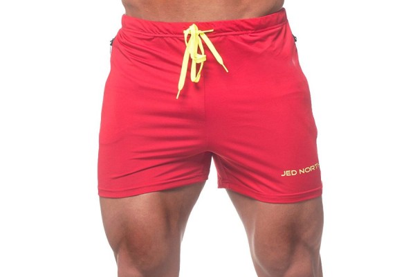 The best weightlifting shorts like these from Jed North should be tight, shorter in length and have ample stretch.