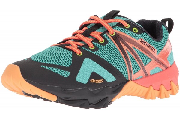 A colorful hybrid shoe for the outdoor enthusiast. 