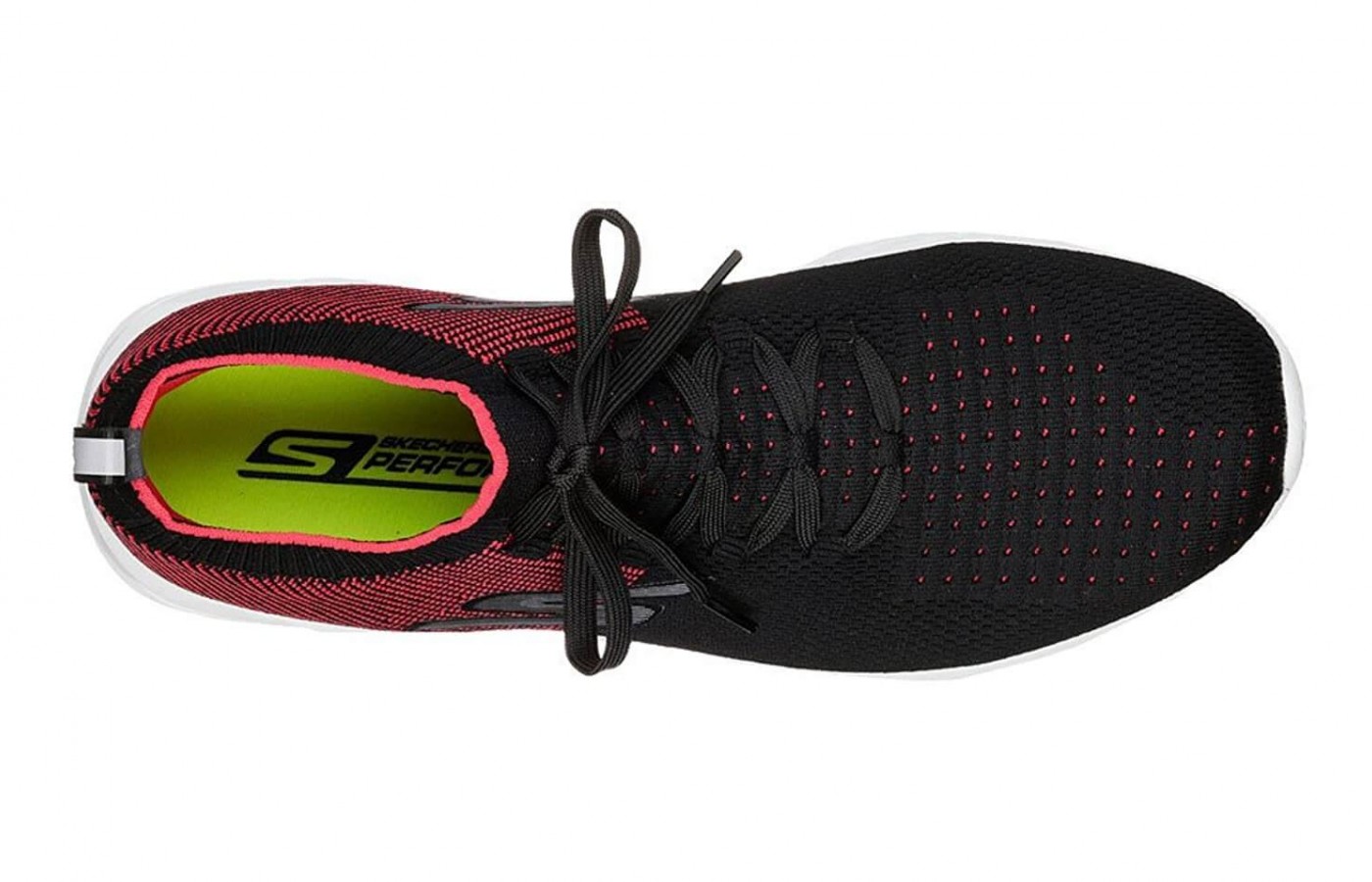 The Skechers GoRun 6 features a heel pull tab at the rear