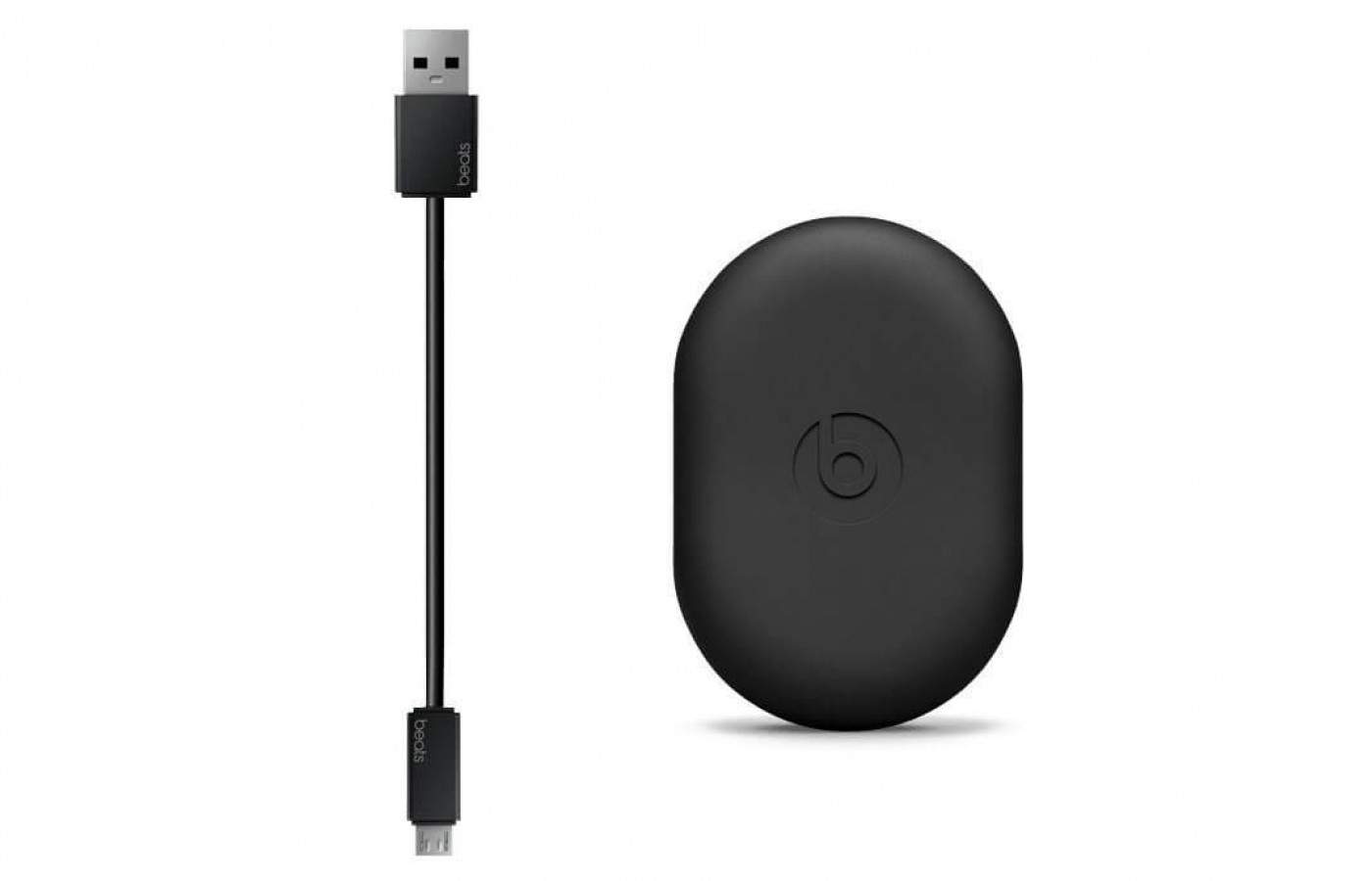 The power source and charging cable for the Powerbeats 3.