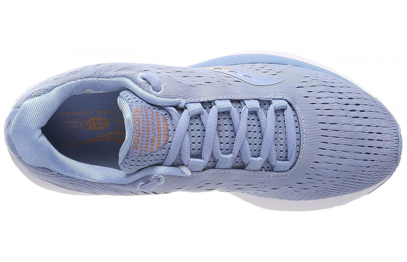 The Jazz 20 features an engineered mesh upper for greater comfort and breathability