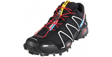 The Salomon Spikecross 3 is a tough-looking sneaker with both breathable and water-resistant features in its upper.