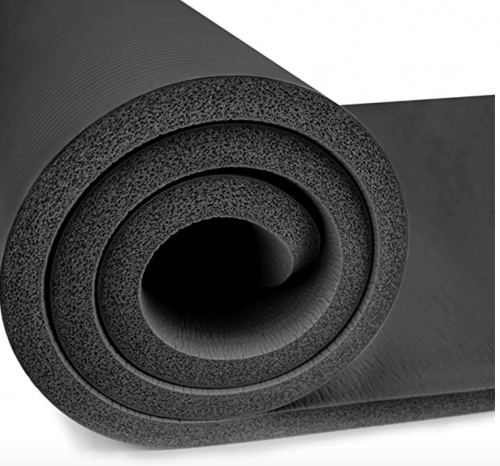 Crown Sporting Goods Yoga Cloud Ultra-Thick 1" Yoga and Exercise Mat with Shoulder Sling Detail