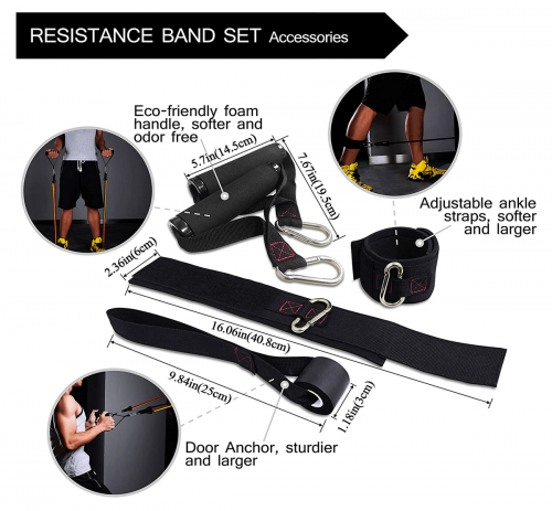 TheFitLife Exercise Resistance Bands with Handles 3