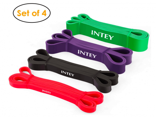INTEY Pull up Assist Band Exercise Resistance Bands for Workout Body Stretch Powerlifting Set