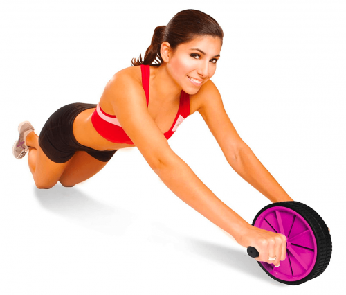 Tone Fitness Ab Roller Toning Wheel for Abs Workout display