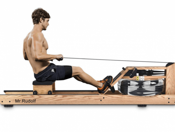 Mr Rudolf Oak Wood Water Rowing Machine