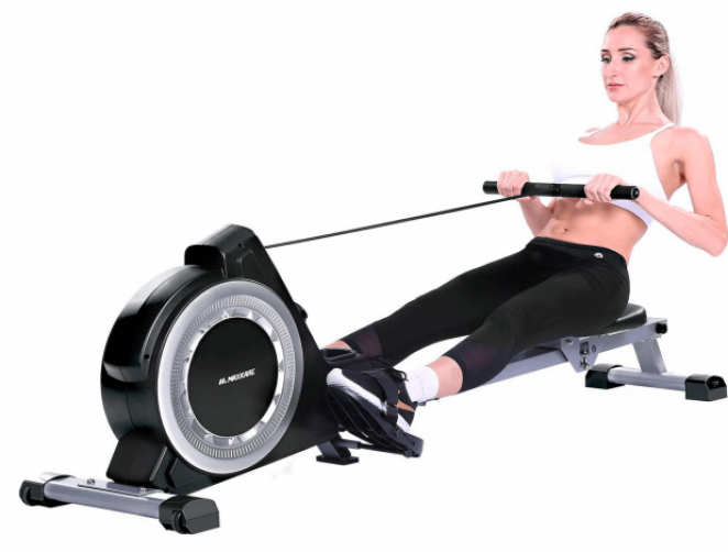 MaxKare Magnetic Rowing Machine Folding Exercise