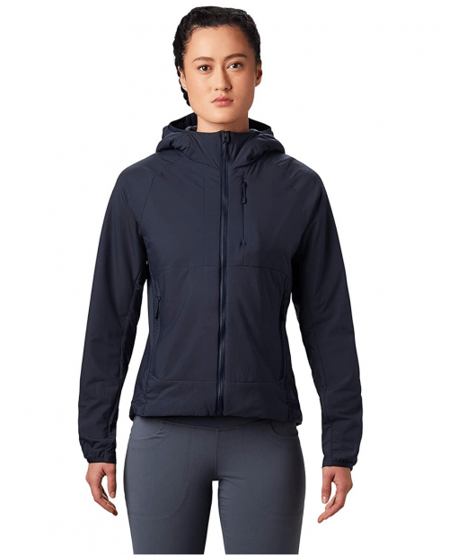 Mountain Hardwear Women’s KOR Cirrus Hybrid Hoody for Multi-Pitch Climbing or Everyday Cold-Weather Wear