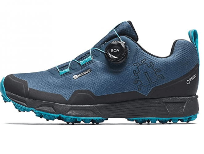 Icebug Mens Rover BUGrip GTX Trail Running Shoe with Carbide Studded Traction Sole
