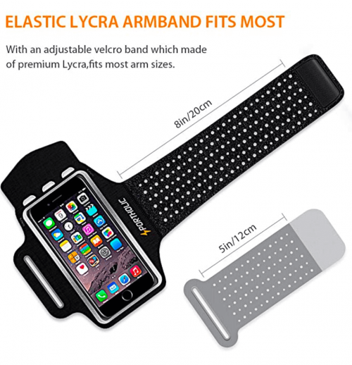 Running Arm Bands for Cell Phone, Adjustable Workout Phone Holder Arm Case for iPhone 11/11Pro Max/Xs Max/XR/X/8/7/6s Plus Sports Jogging Band for Samsung Galaxy S20/S10/S9/S8 Plus