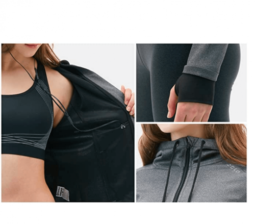 TSLA Women's Full Zip Workout Jackets, Long Sleeve Active Track Running Jacket, Lightweight Yoga Athletic Jacket