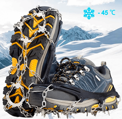 Cimkiz Crampons Ice Cleats Traction Snow Grips for Boots Shoes