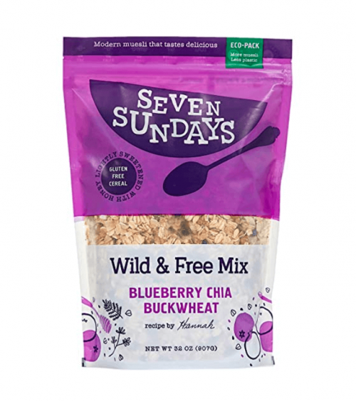 Seven Sundays Wild & Free Blueberry Chia Buckwheat Muesli Cereal