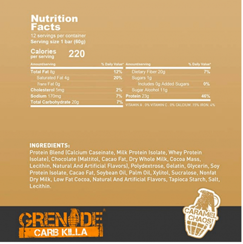 Grenade Nutrition - Grenade Carb Killa Protein Bar - High Protein